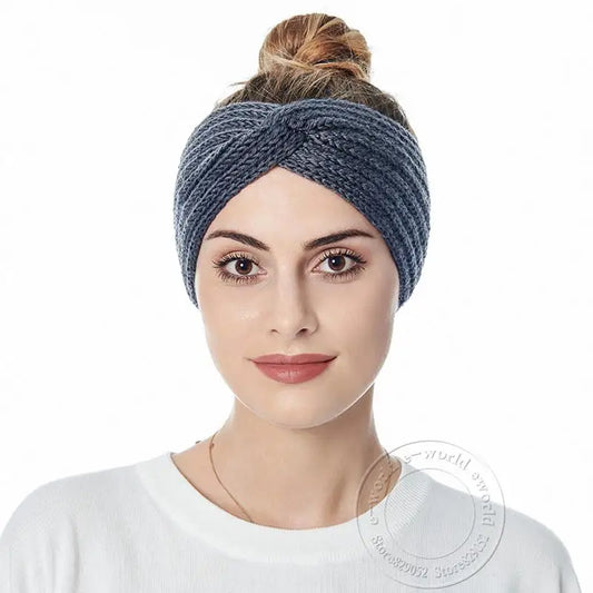 Women's Wool-Knit Ear Warmer Headband