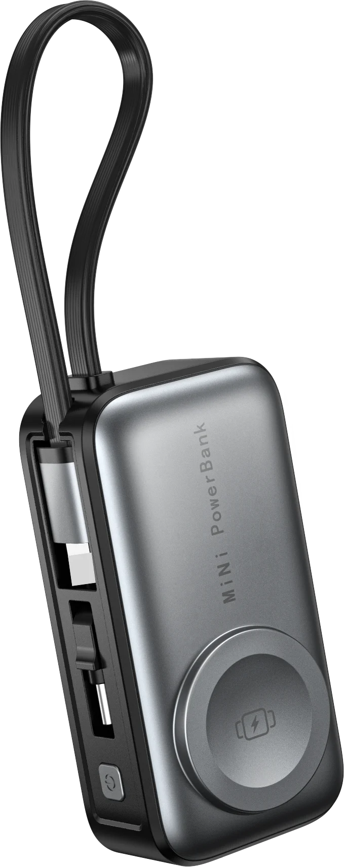 5000mAh Magnetic Wireless Charging Stand & Power Bank