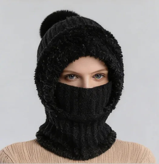 Women's 4-in-1 Fleece-Lined Winter Beanie