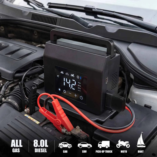 4-in-1 Car Jump Starter & Tyre Inflator