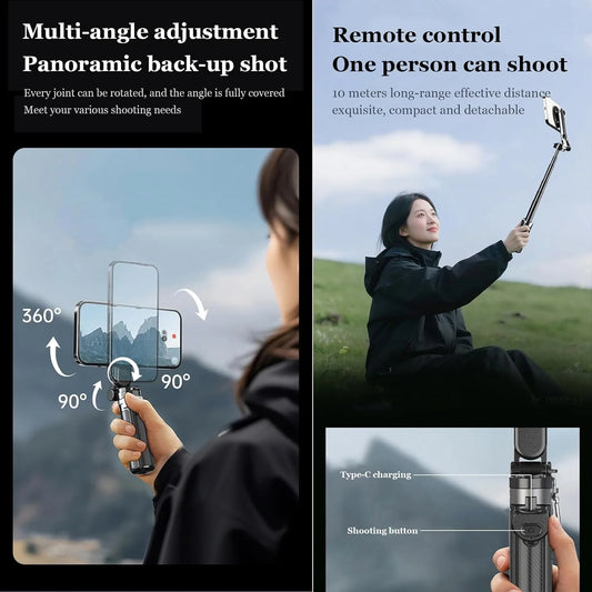 4-in-1 Magnetic Selfie Stick & Tripod