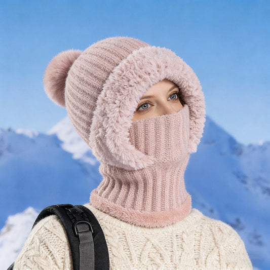 Women's 4-in-1 Fleece-Lined Winter Beanie