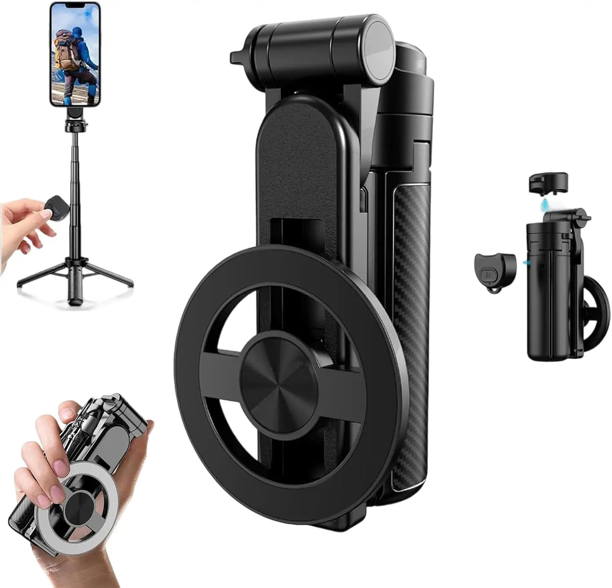 4-in-1 Magnetic Selfie Stick & Tripod