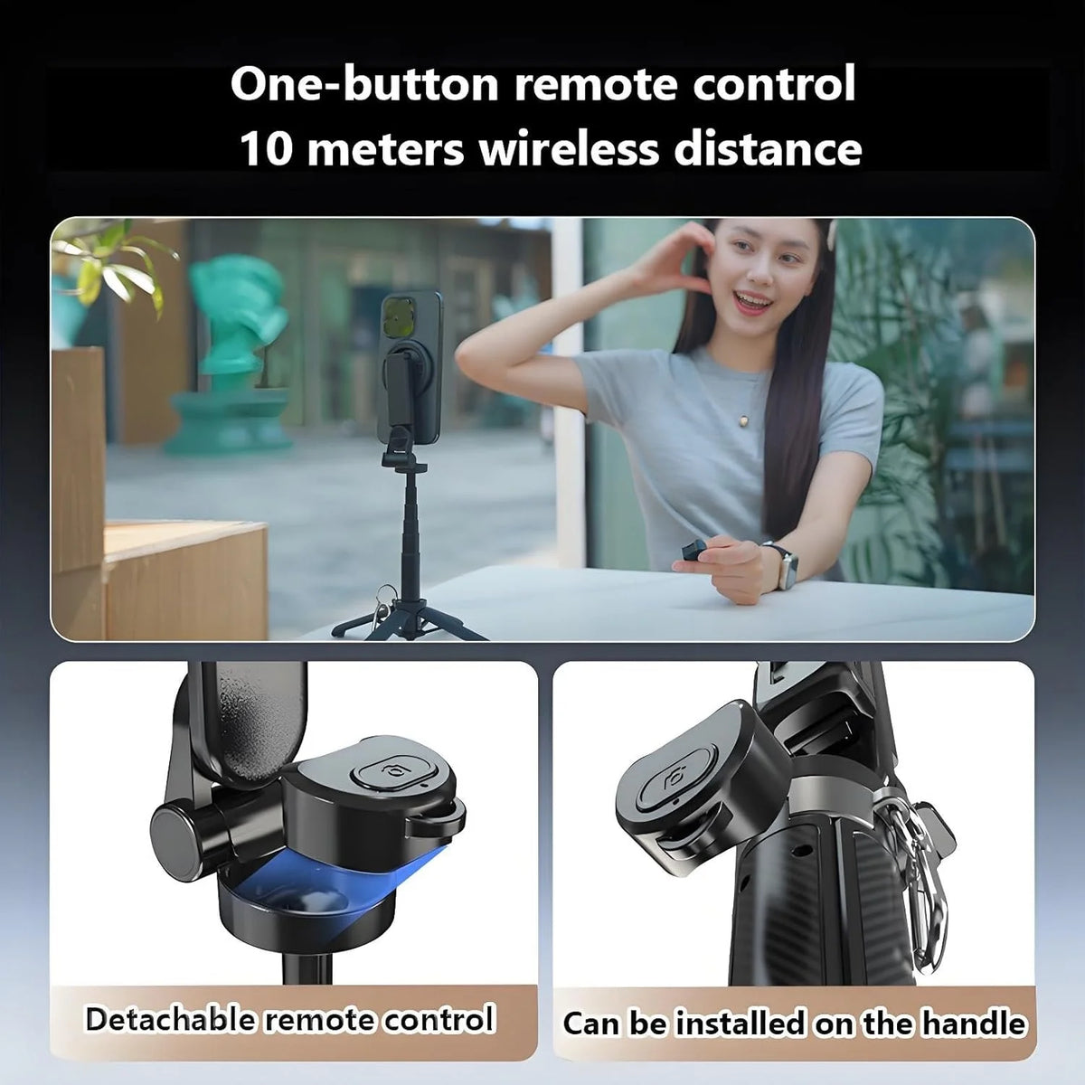 4-in-1 Magnetic Selfie Stick & Tripod