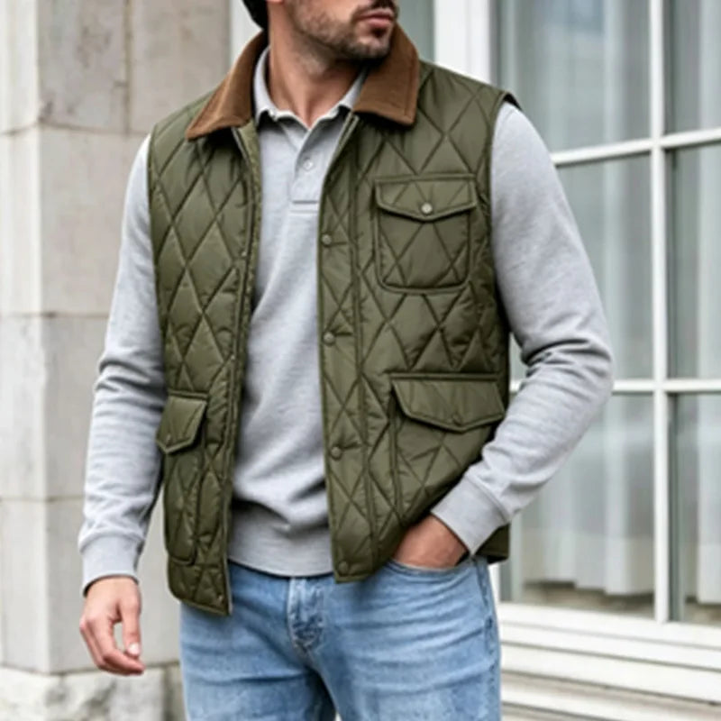 Men's Padded Sleeveless Winter Vest