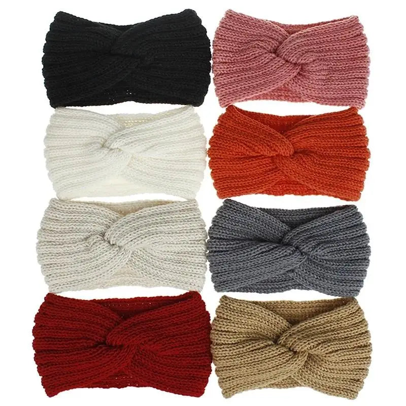 Women's Wool-Knit Ear Warmer Headband