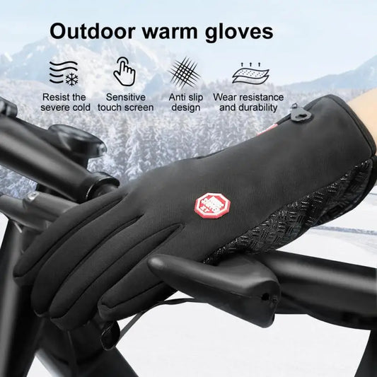 Men's Waterproof Touchscreen Zip Gloves