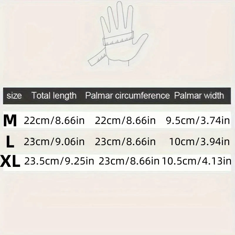 Men's Waterproof Touchscreen Zip Gloves