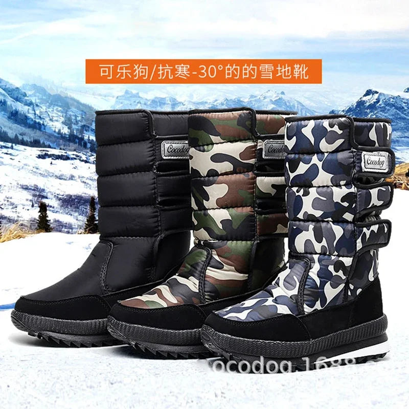 Plush-Lined Platform Winter Boots