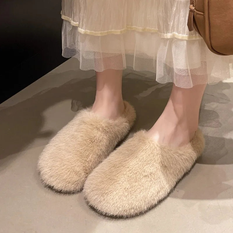 Women's Furry House Slippers