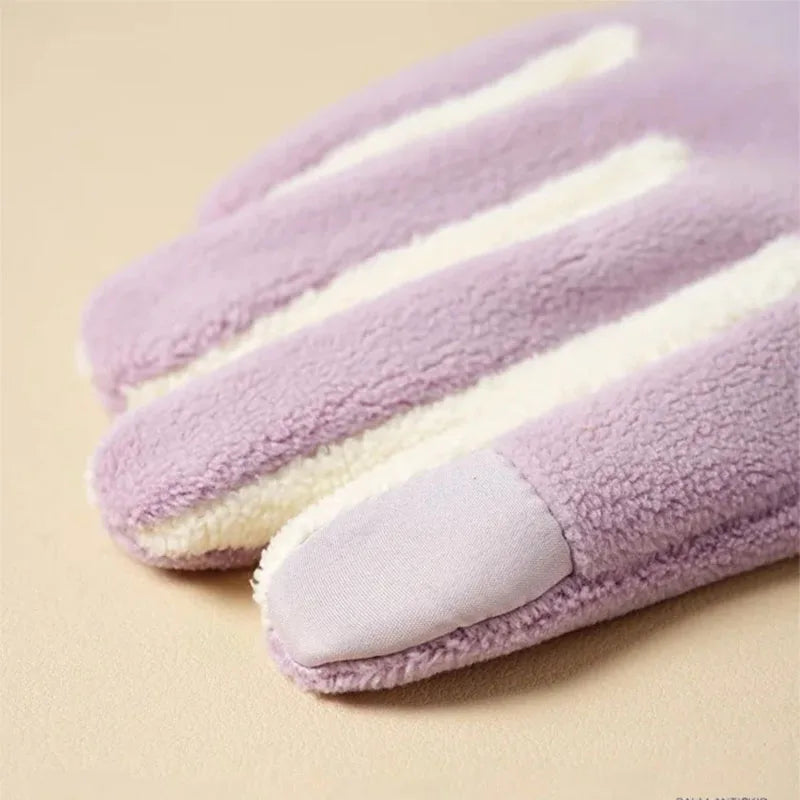 Women's Fleece-Lined Touchscreen Sports Gloves