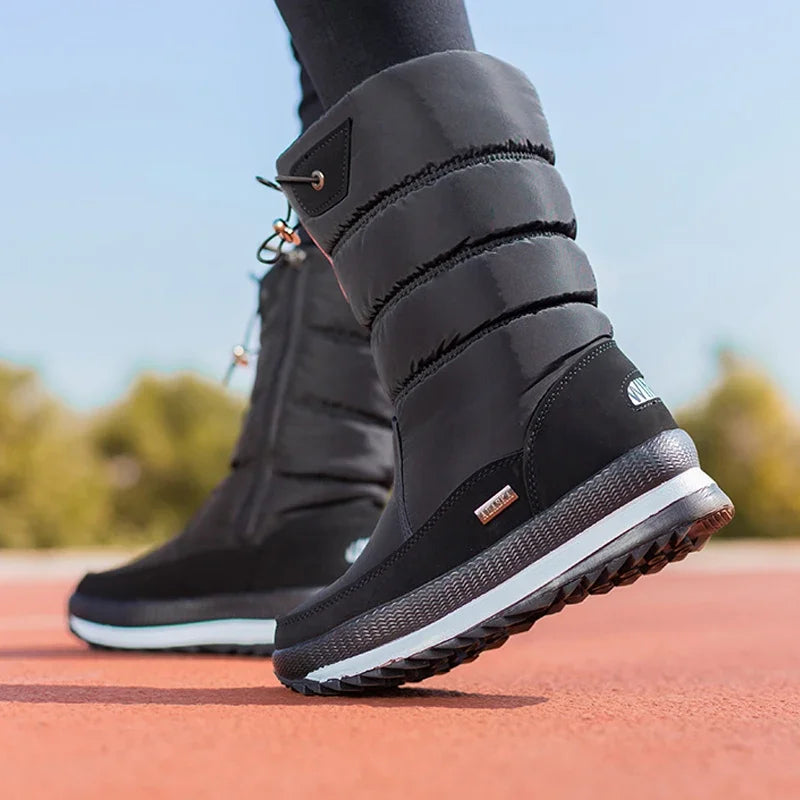 Plush-Lined Platform Winter Boots