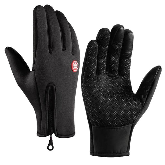 Men's Waterproof Touchscreen Zip Gloves