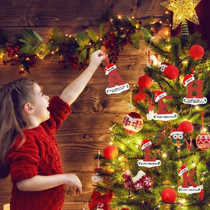 Personalised Letter Christmas Tree Ornament