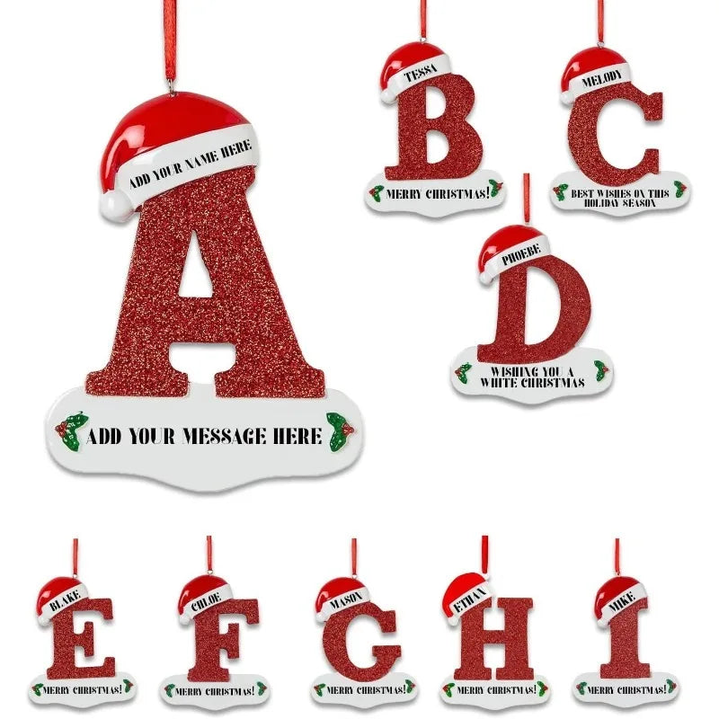 Personalised Letter Christmas Tree Ornament