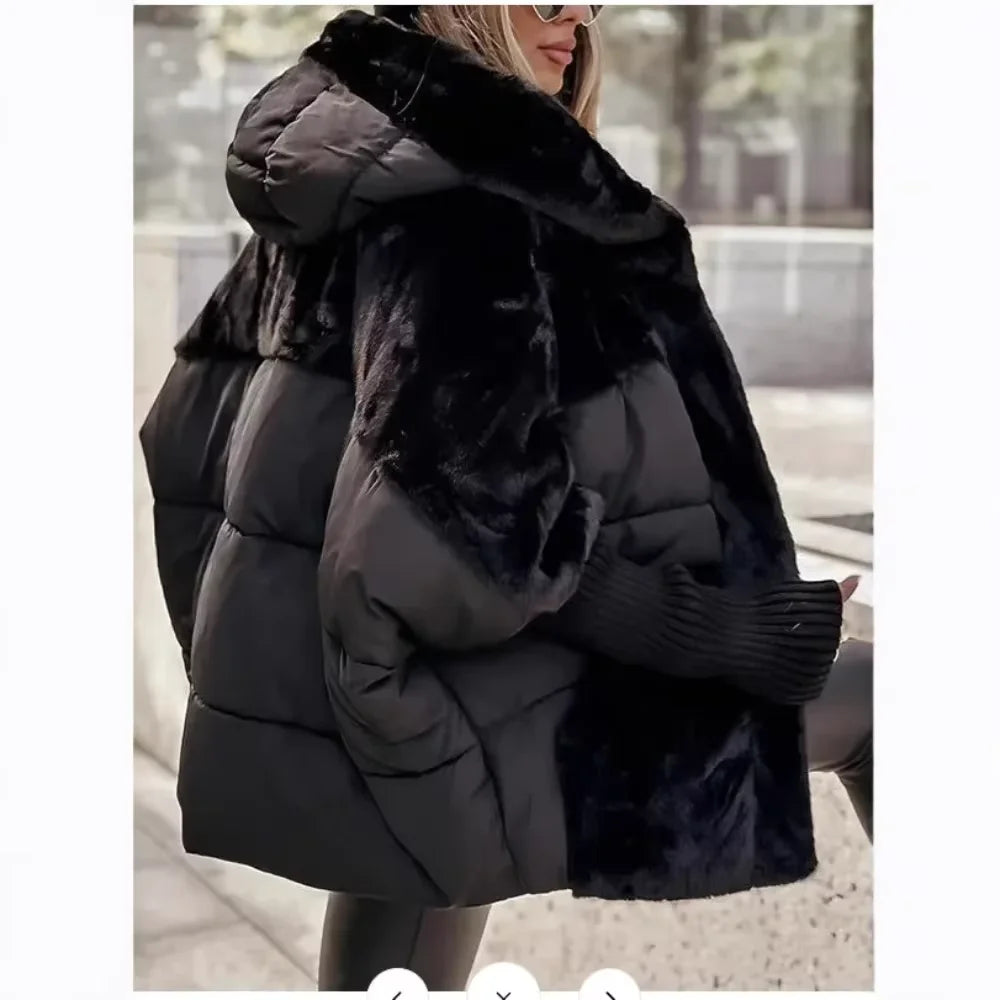 Women's Loose Hooded Winter Jacket
