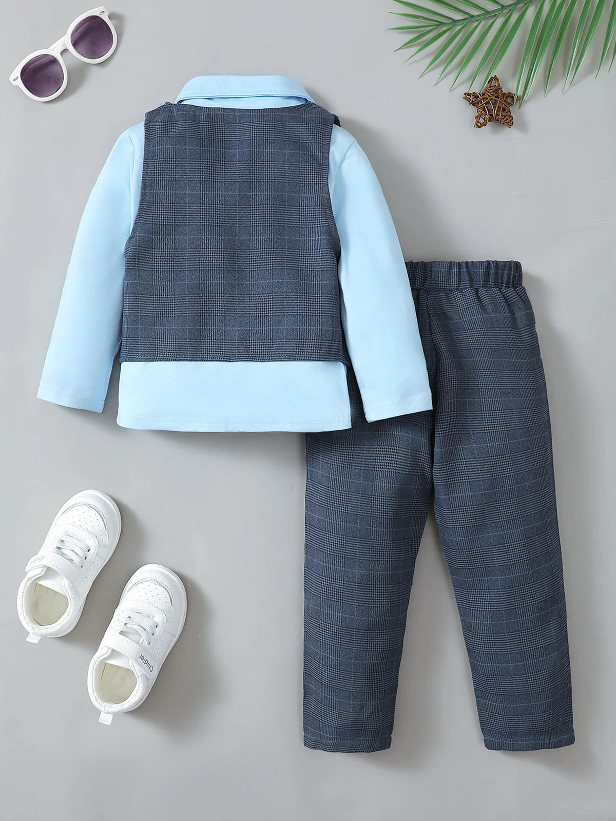 Boys' Bow-Tie Shirt & Beret Set