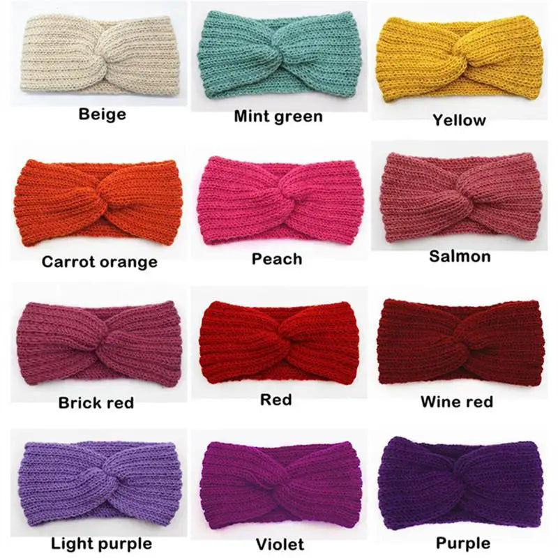 Women's Wool-Knit Ear Warmer Headband