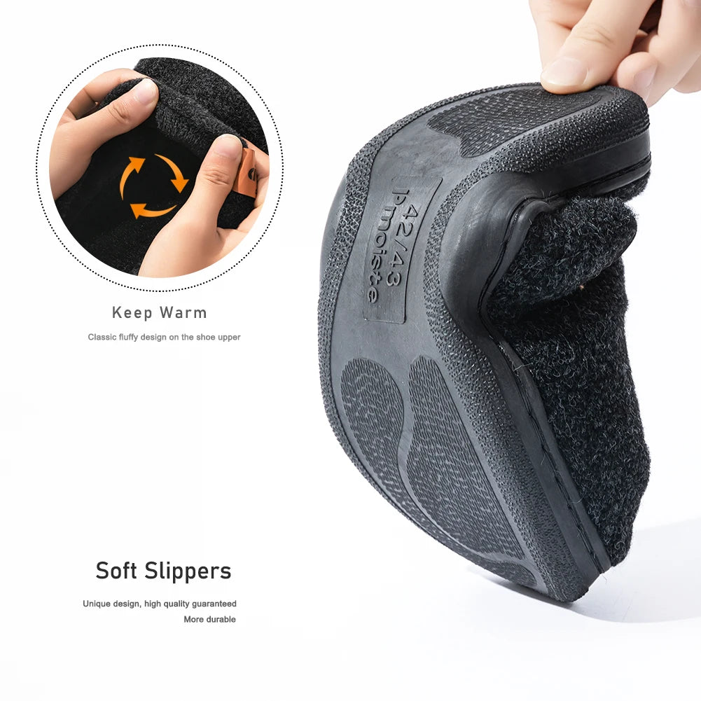 Men's Felt Platform House Slippers