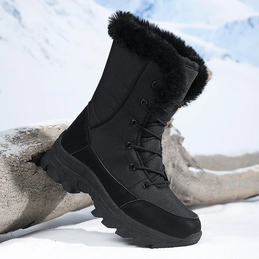 Women's High-Top Fleece Snow Boots