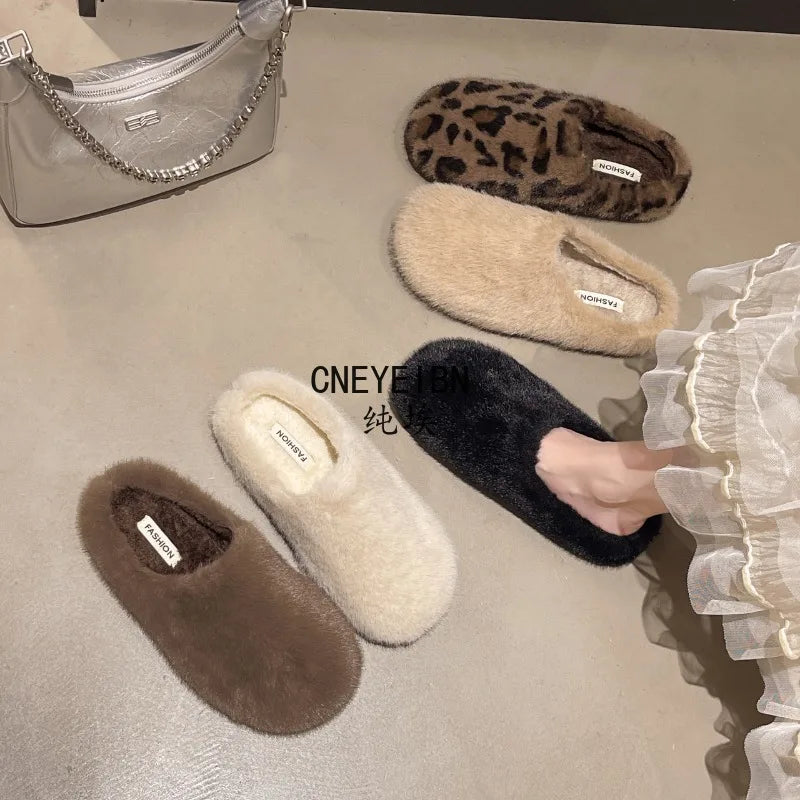 Women's Furry House Slippers