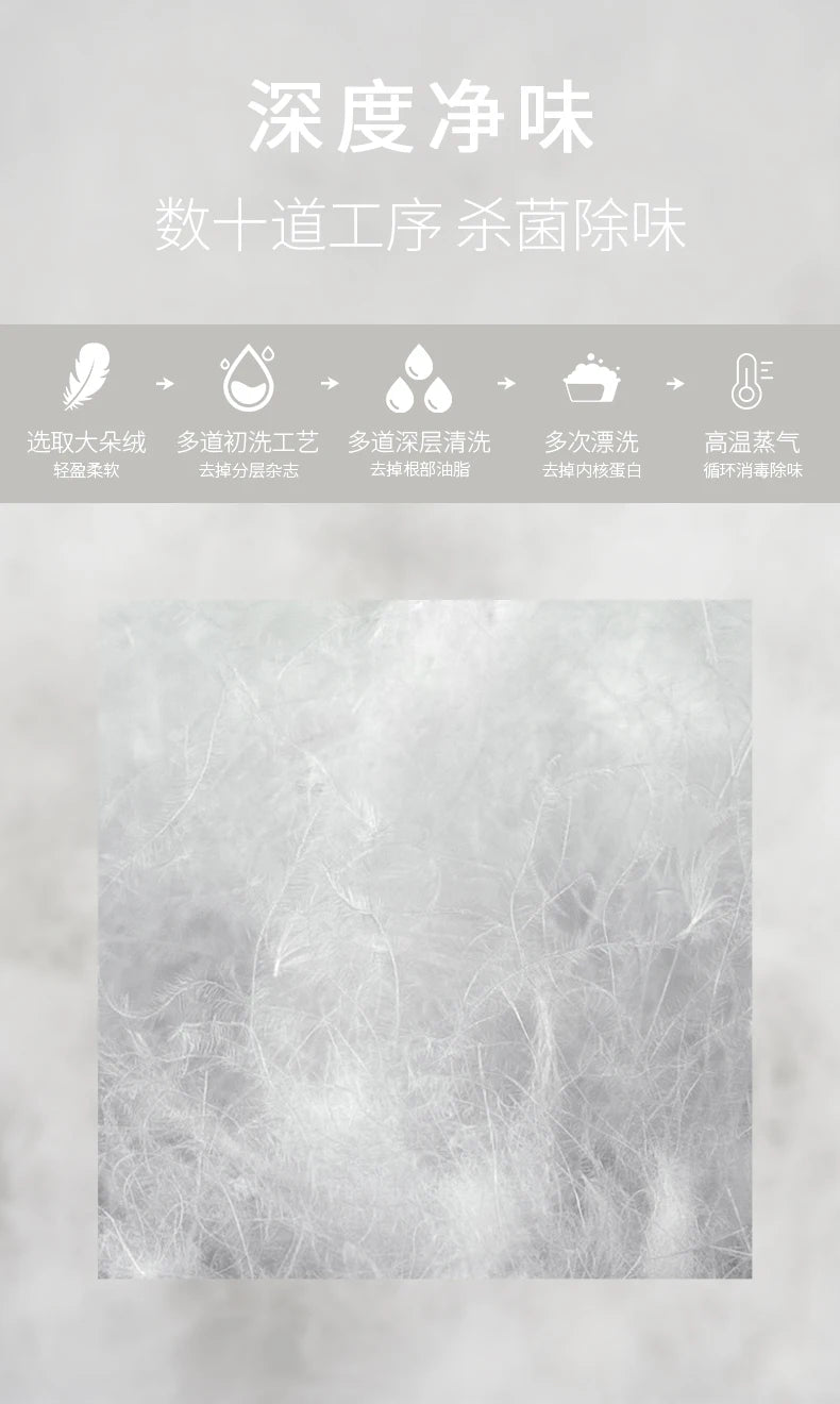 Men's White Duck Down Winter Jacket