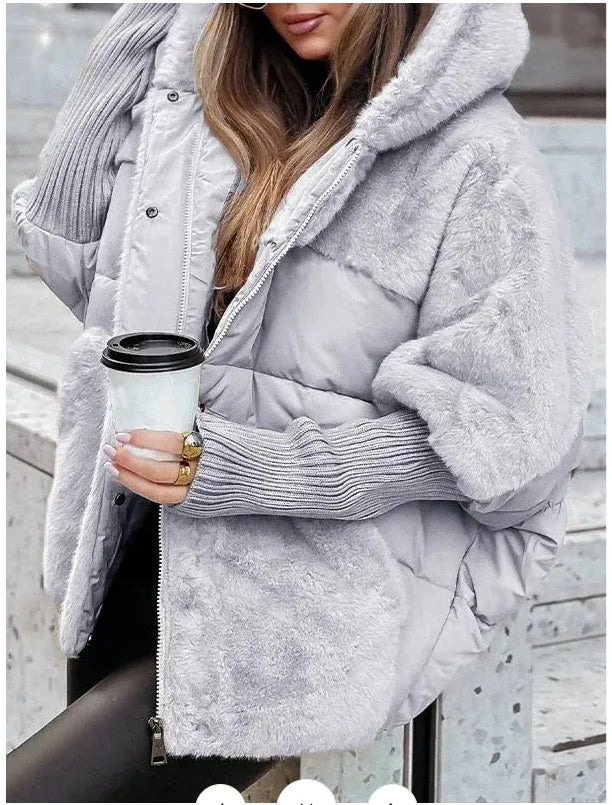 Women's Loose Hooded Winter Jacket