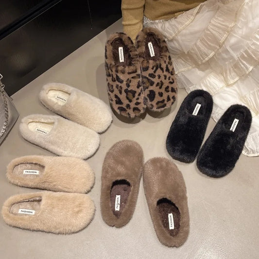 Women's Furry House Slippers