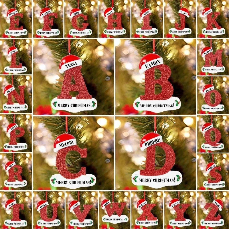 Personalised Letter Christmas Tree Ornament