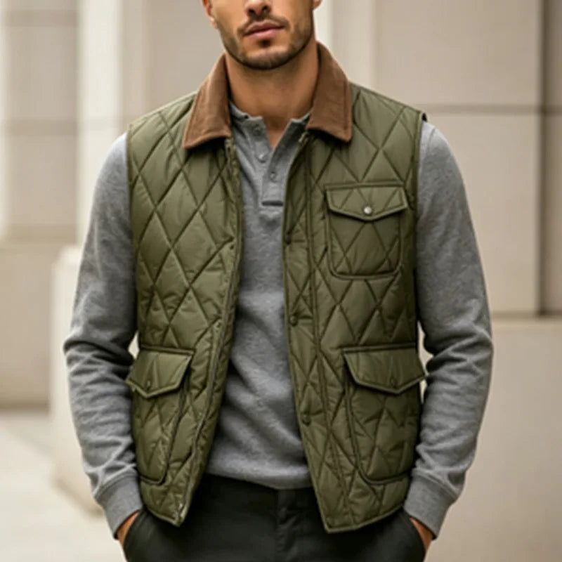 Men's Padded Sleeveless Winter Vest