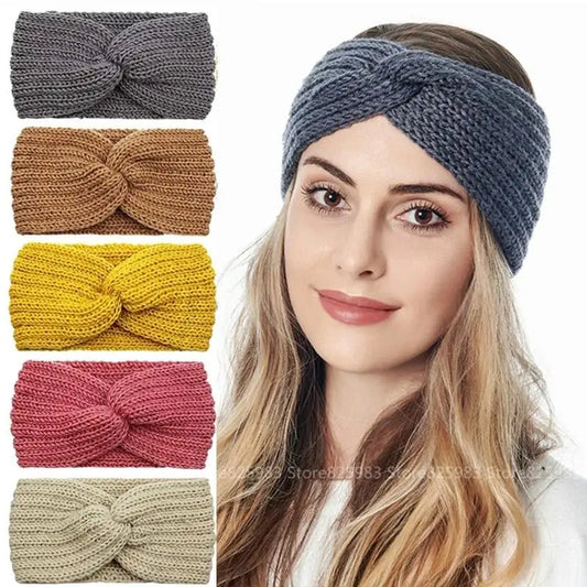 Women's Wool-Knit Ear Warmer Headband