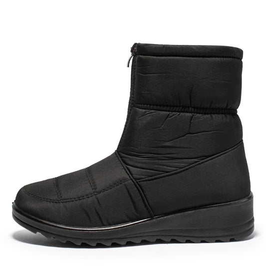 Women's Plush-Lined Wedge Winter Boots